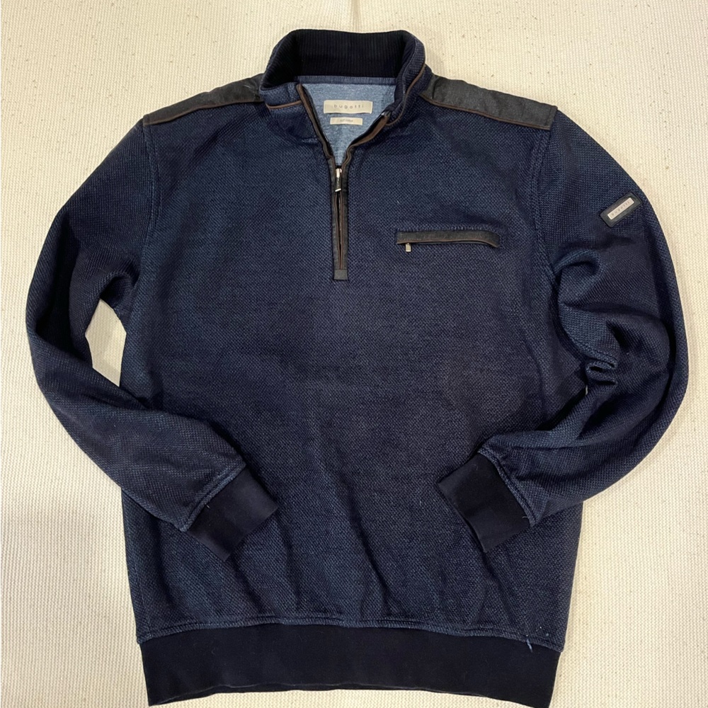 Pre-owned Mens 1/4 zip pull over sweater by “BUGATTI”